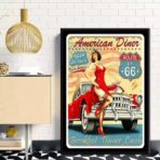 vintage garage poster