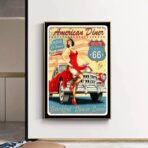 vintage garage poster
