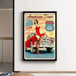 vintage garage poster