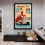 vintage garage poster