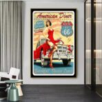 vintage garage poster