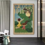 vintage ghibli poster