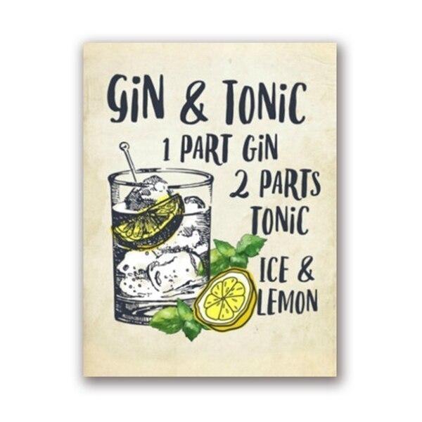 gin and tonic poster gin and tonic poster