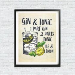 gin and tonic poster