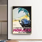 poster grand prix monaco 1933