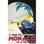 poster grand prix monaco 1933