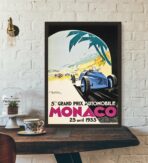 poster grand prix monaco 1933
