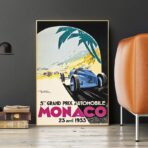 poster grand prix monaco 1933