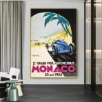 poster grand prix monaco 1933
