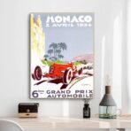 poster grand prix monaco vintage
