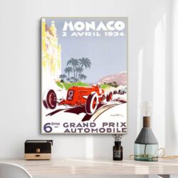 poster grand prix monaco vintage