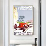 poster grand prix monaco vintage