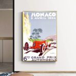 poster grand prix monaco vintage