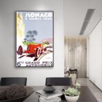 poster grand prix monaco vintage