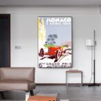 poster grand prix monaco vintage