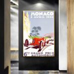 poster grand prix monaco vintage