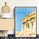 vintage greece poster 1