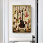 vintage guitar poster
