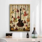 vintage guitar poster