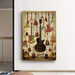 vintage guitar poster