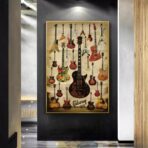 vintage guitar poster