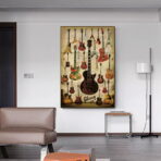 vintage guitar poster
