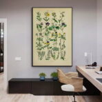 vintage herbarium poster