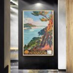 poster hossegor vintage