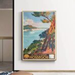 poster hossegor vintage
