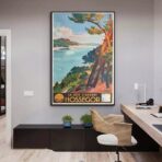poster hossegor vintage