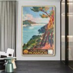poster hossegor vintage