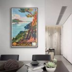 poster hossegor vintage