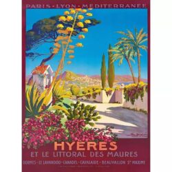 poster hyeres vintage