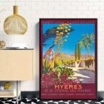 poster hyeres vintage