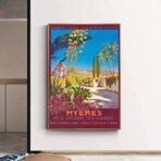 poster hyeres vintage