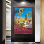 poster hyeres vintage