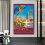 poster hyeres vintage