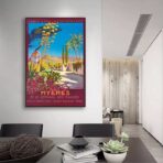 poster hyeres vintage
