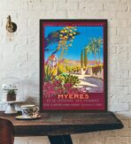 poster hyeres vintage