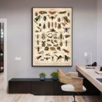 vintage insect poster 1