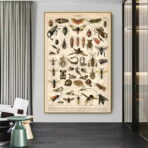 vintage insect poster 1