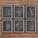 vintage saxophone poster