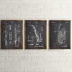 vintage saxophone poster