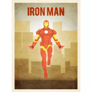 vintage iron man poster