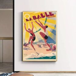 poster la baule vintage