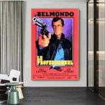 displays the professional belmondo