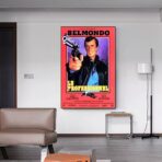 displays the professional belmondo