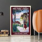 poster le touquet vintage