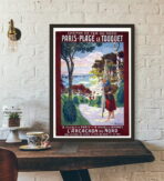 poster le touquet vintage