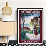 poster le touquet vintage
